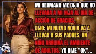 Mi hermana me dijo que no llevara a mi hija al Día de Acción de Gracias. Dijo: 