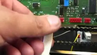 17bis) How to connect a power card on a stringing machine
