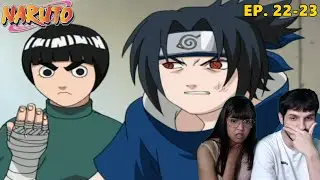 SASUKE vs ROCK LEE | Namorada Assiste NARUTO pela Primeira Vez (Episódios 22 e 23)