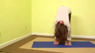Yoga Standing Roll Down for Lower Back