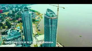 KINSHASA RDC GOMBE 2 TOURS JUMELLES AU BORD DU FLEUVE
