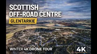 Scottish Off-Road Centre Glentarkie | Winter 4K Drone Tour | DJI Mini 4 Pro