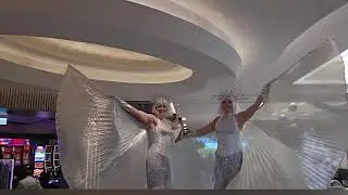 Dancing Divas - Silver Angel Stilt Walkers in Sydney, Australia