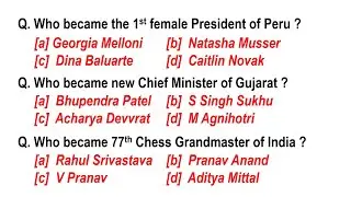 1-15 December Current Affairs 2022 | Top 100 Current Affairs | Important MCQs