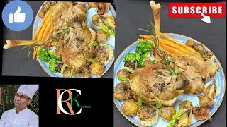 WHAT IS CONFIT/HOW TO COOK CONFIT.HOW TO MAKE LAMB LEG CONFIT IN HOME&HOTEL#lamb#grilled#roasted