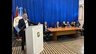 Discursos de Horacio Depetris, Augusto Pastore y Gustavo T&eacute;vez en Laspiur