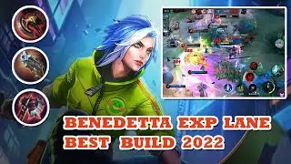 BENEDETTA EXP LANE GAMEPLAY🔥| BEST BUILD 2022 | MLBB