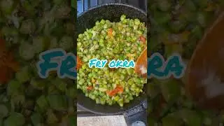 Fry okra with ripen tomato #shortvideo #youtubeshorts ##veggierecipes