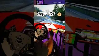 My Setup List 💰 #thrustmaster #oplite #tcl #simracing #setup #rally