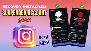 Recover Your Suspended Instagram Account | Very Easy ✌️