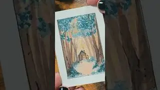 Day 5 of 30 | Tucked Away (Watercolor Mini Painting) #artchallenge