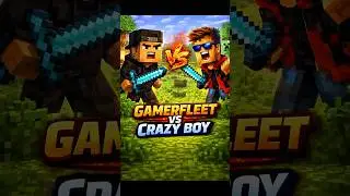 WHO WILL WIN? 😈 GAMERFLEET VS CRAZY BOY | MINECRAFT SHORTS
