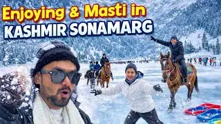 ❄️ Kashmir Sonamarg Vlog | Snow, Horse Riding 🐎 & Skating ⛸️ | Full Masti 😍 