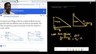 JEE MAIN  PHYSICS PYQ: work done against conservative forces along a different path