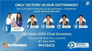 JEE MAIN 2020 FINAL PHYSICS 6 SEPTEMBER 2020 EVENING