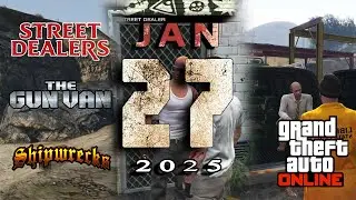 GTA Online Street Dealers, Gun Van & Shipwreck Locations [January 27th] 2025.