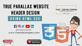 True Parallax Website Header Design using HTML CSS #thesrdevelopers #webdesign #website #css #html