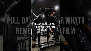 I forgot to film straight-arm lat pulldowns, Bayesian curls, and shrugs. Rookie move, I know 🤦&zwj;♂️