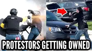 Best of Lib Protestors & Antifa Getting OWNED!