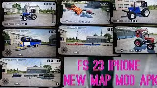 FS 23 New Indian tractor mod and new map apk with download link || FS 23 New i phone new map mod apk