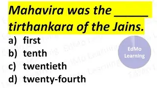 JAINISM QUIZ. History Quiz / GK Test / Trivia / Quiz on Religion and philosophy.