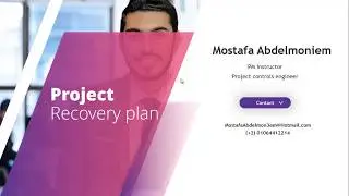 How to make project recovery plan.