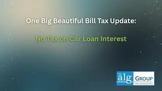 OBBB Tax Update: Car Loan Interest