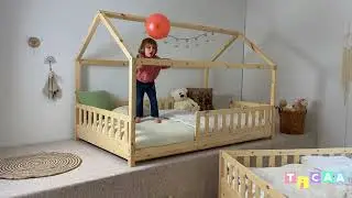 2-in-1 Hausbett Bodenbett 