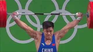 L&uuml; Xiaojun (77 kg) Snatch 175 kg - 2016 Summer Olympics