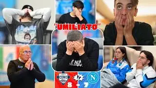 TIFOSI DEL NAPOLI UMILIATI E DISTRUTTI DOPO LA SCONFITTA DEL COMO PER 8-7 IN COPPA ITALIA
