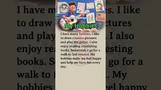 Midori English Speaking :My Hobbies #shorts | learn English| English for beginners | English Hearing