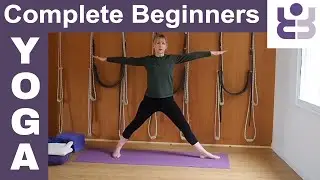 20 minute Iyengar Yoga Class for Complete Beginners with Leo