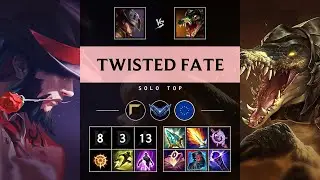 Twisted Fate Top vs Renekton - EUW Diamond Patch 25.21