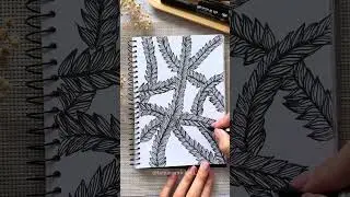 The easiest full page doodle! #mindfulart #stressrelief #drawing #easyart