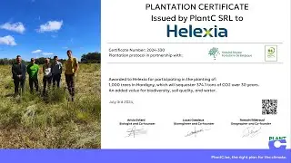 Helexia Belgium plants 1000 trees with Plant C and The Royal Forestry Society of Belgium