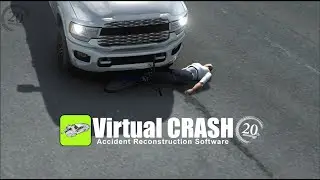 Virtual CRASH | Pickup vs Pedestrian with Bicycle