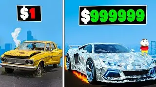 Franklin & Shinchan Unlocking $0 to $99,999,999 Diamond Car in GTA 5
