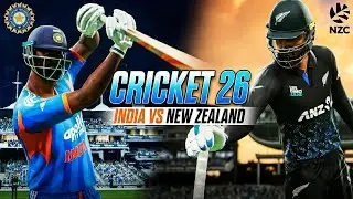 WORLD CUP 2026 KITS DEBUT! 🔥 INDIA vs NZ - CRICKET 26 PS5 GAMEPLAY