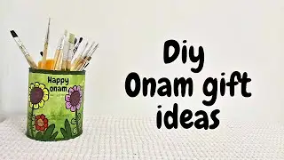 Onam gift ideas/diy tin craft ideas/diy penholder/onam craft ideas/ഓണംcraft /ഓണംgift/simple craft