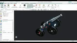HOW TO DESIGN ANS ASEMBLE CANNON IN SIEMENS NX #CAD #CAM #CAE