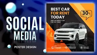 Car Rent Business Social Media Template | Photoshop