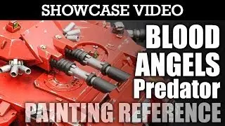 Blood Angels Predator Annihilator Heavy Support Warhammer 40k Unit Showcase Paint Job | HD Video