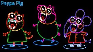 Screaming Peppa Pig Characters (VOCODED) To Tetris Theme
