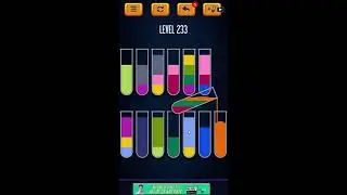 Water Sort Puzzle - Color Liquid Sorting Game Level 233 Solution