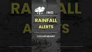 IMD Rainfall Alerts Colour Explained! | imd alerts | shorts