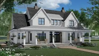 Misty Falls CL-19-005 House Plan | Wrap Around Front Covered Porch