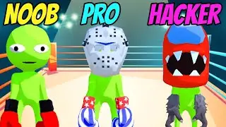 Stickman Boxing Battle 3D - NOOB vs PRO vs HACKER
