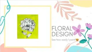 Floral design | beautiful peonie | water colour art | HANSIE GOEL