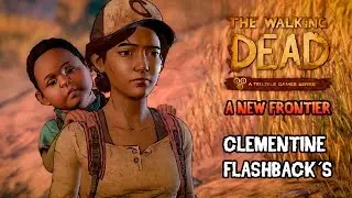 The Walking Dead A New Frontier Episode 1 ALL FLASHBACKS | Kenny, Jane, Clementine AJ y Wellington