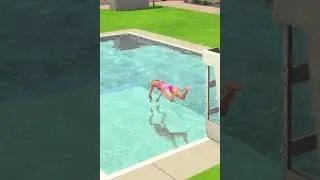 Swan Dive Gone Wrong - Sims 4